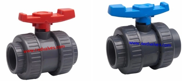 High Quality Plastic PVC Double Union Ball Valve Check Valve Factory Supply