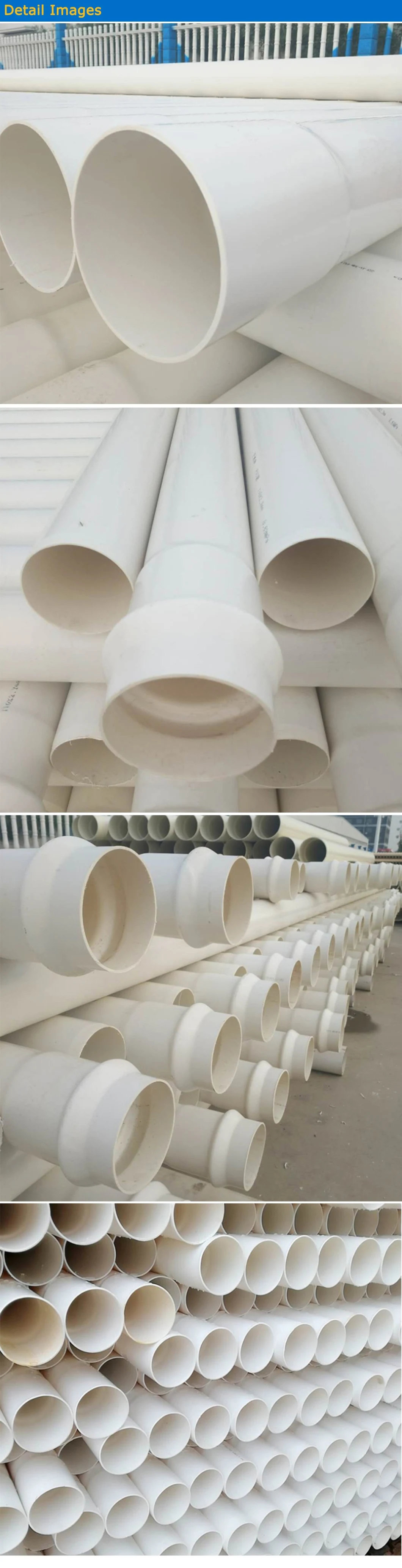 15mm 20mm 30mm 55mm 65mm 85mm Diameter U PVC Water Pipe 16mm 25mm 30mm 60mm Prices UPVC Pipe