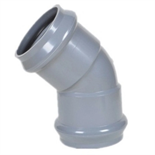 High Quality Plastic Pipe Fitting PVC Pipe Flange and Fittings UPVC Pressure Pipe Fittings DIN Standard for Water Supply Rubber Ring Joint 1.0MPa