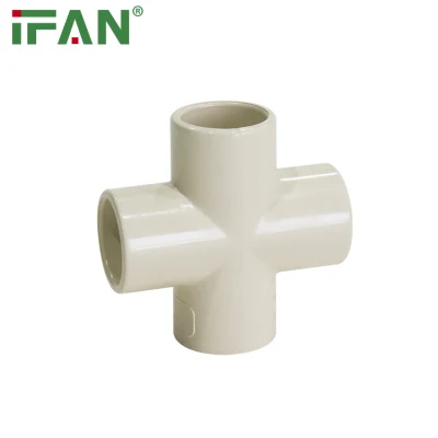 Ifan PVC/UPVC/CPVC-Rohrverschraubungen Fabrikpreis Sch40 Sch80 ASTM2846 Fourway für die Wasserversorgung