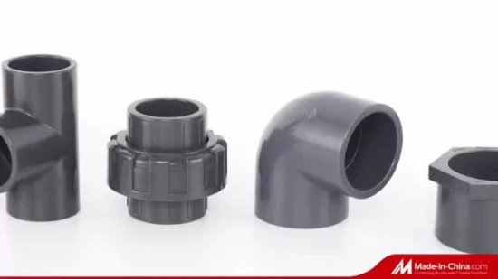 China ASTM Sch80 Kunststoff-PVC-Pn16-Rohrverschraubung für die Wasserversorgung